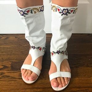 Coachella leather boots